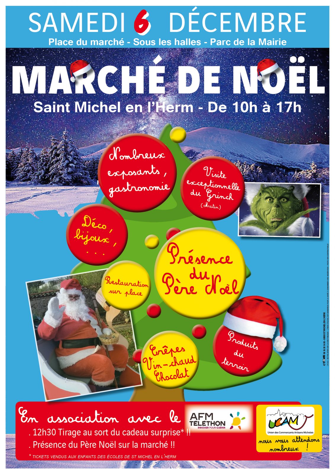 AFFICHE MACHE DE NOEL 2025