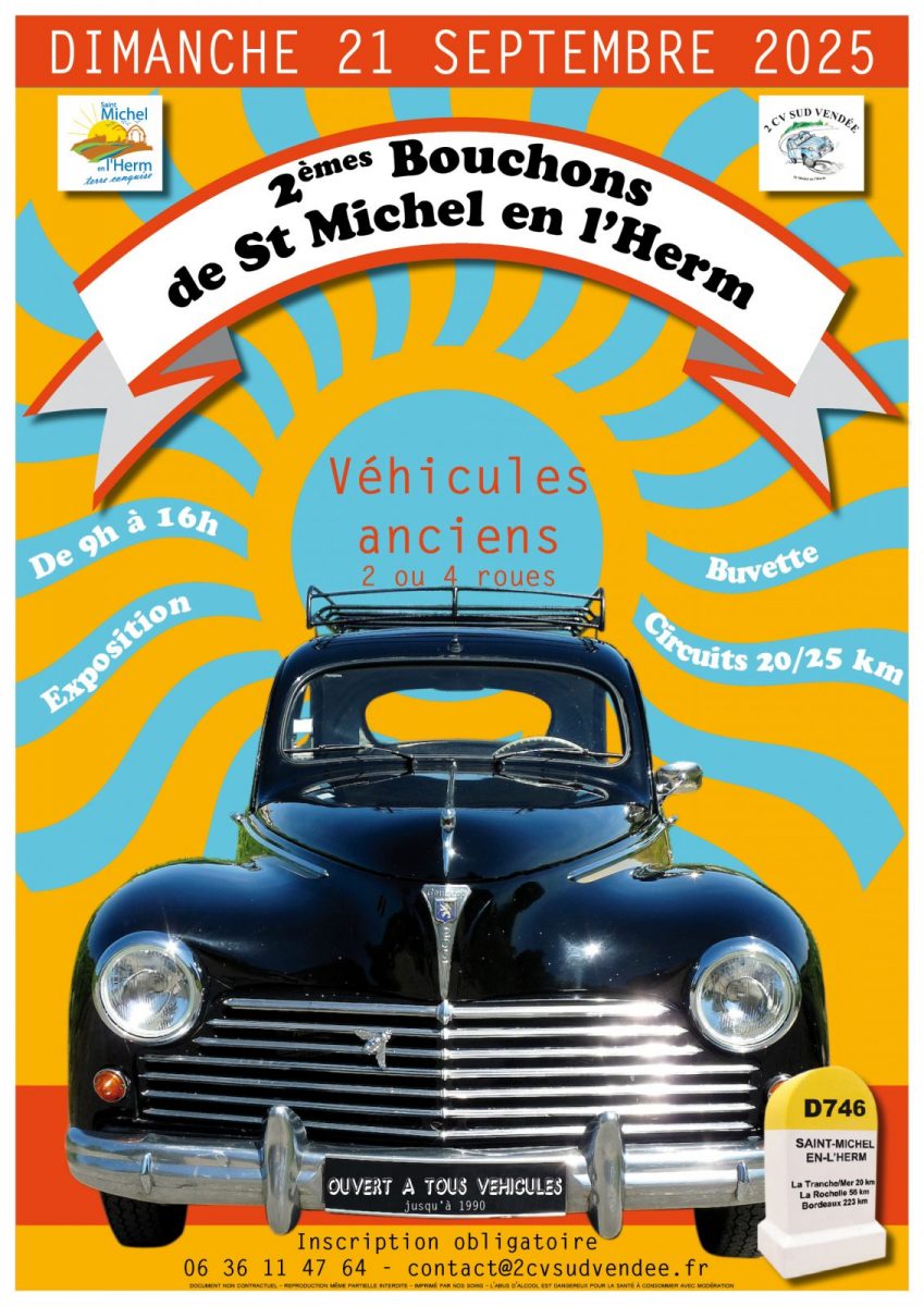 Affiche 2ème bouchons St Michel 21 sept 2025