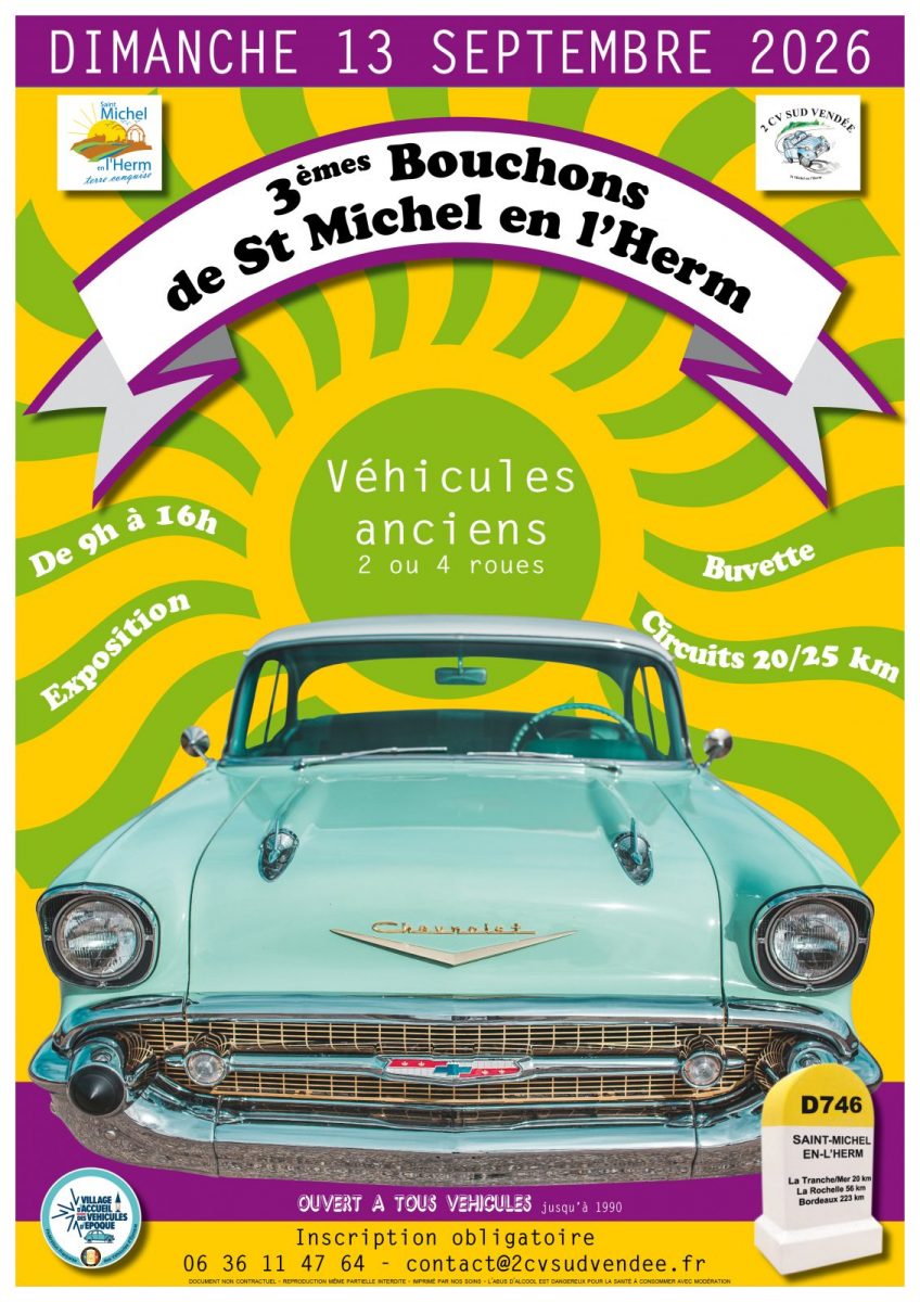 Affiche A3 bouchon St Michel 13 sept 2026