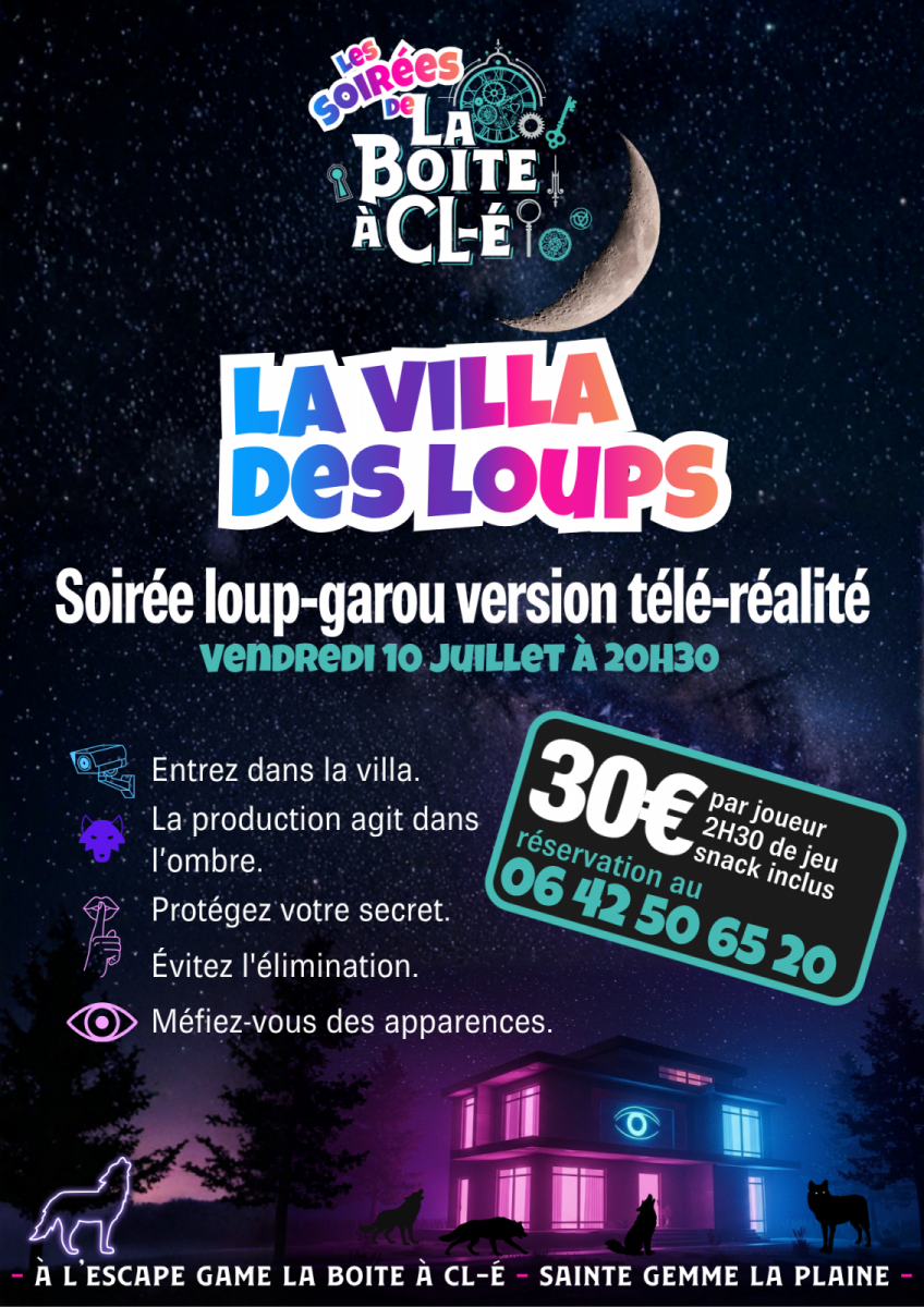 Affiche Les Soirées de La Boite à CL-é – 3