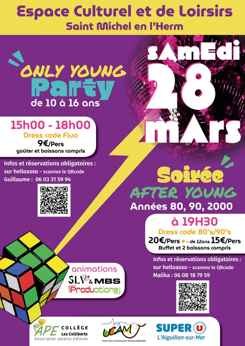 Affiche soirée années 80 ok