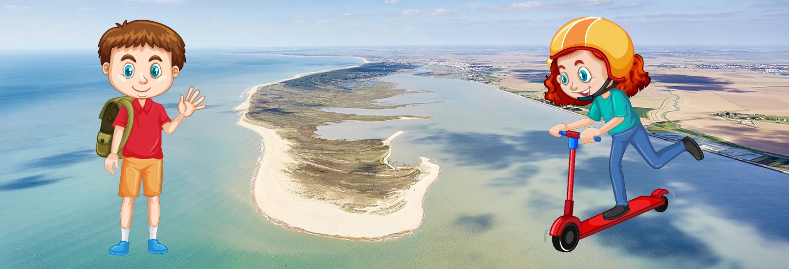 Parcours Baludik-Roule et glisse à la Faute-sur-Mer, avec Pierre & Marie