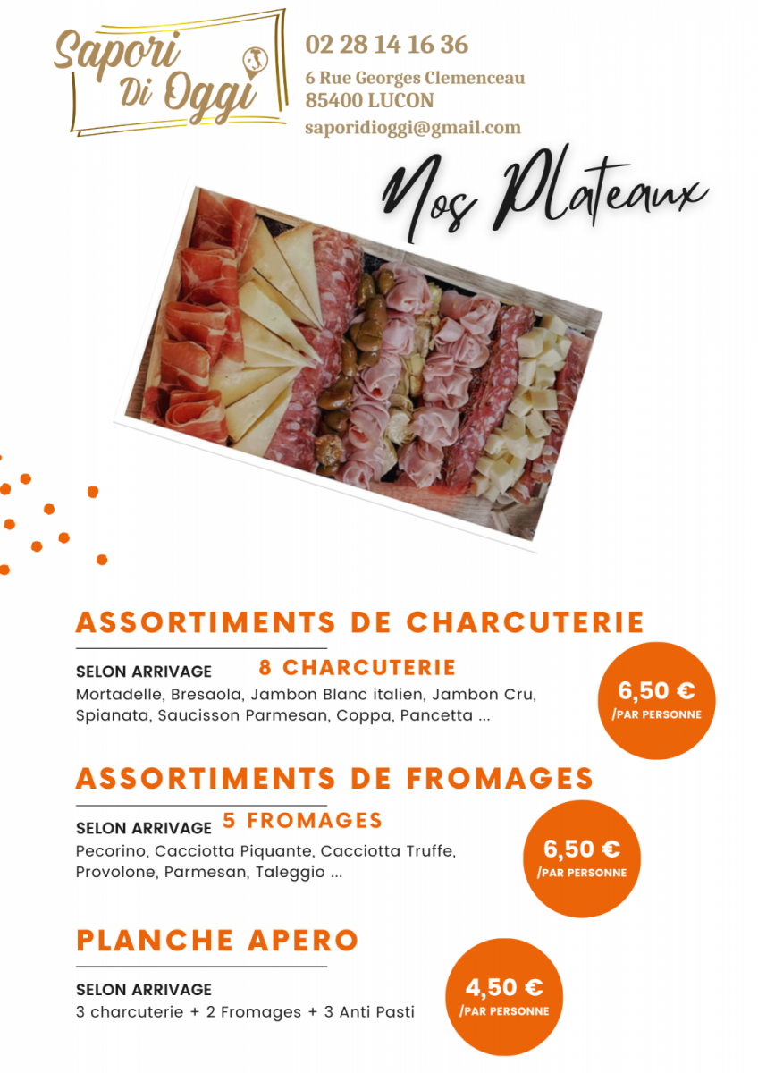 Black and Orange Restaurant Menu Flyer  – 1