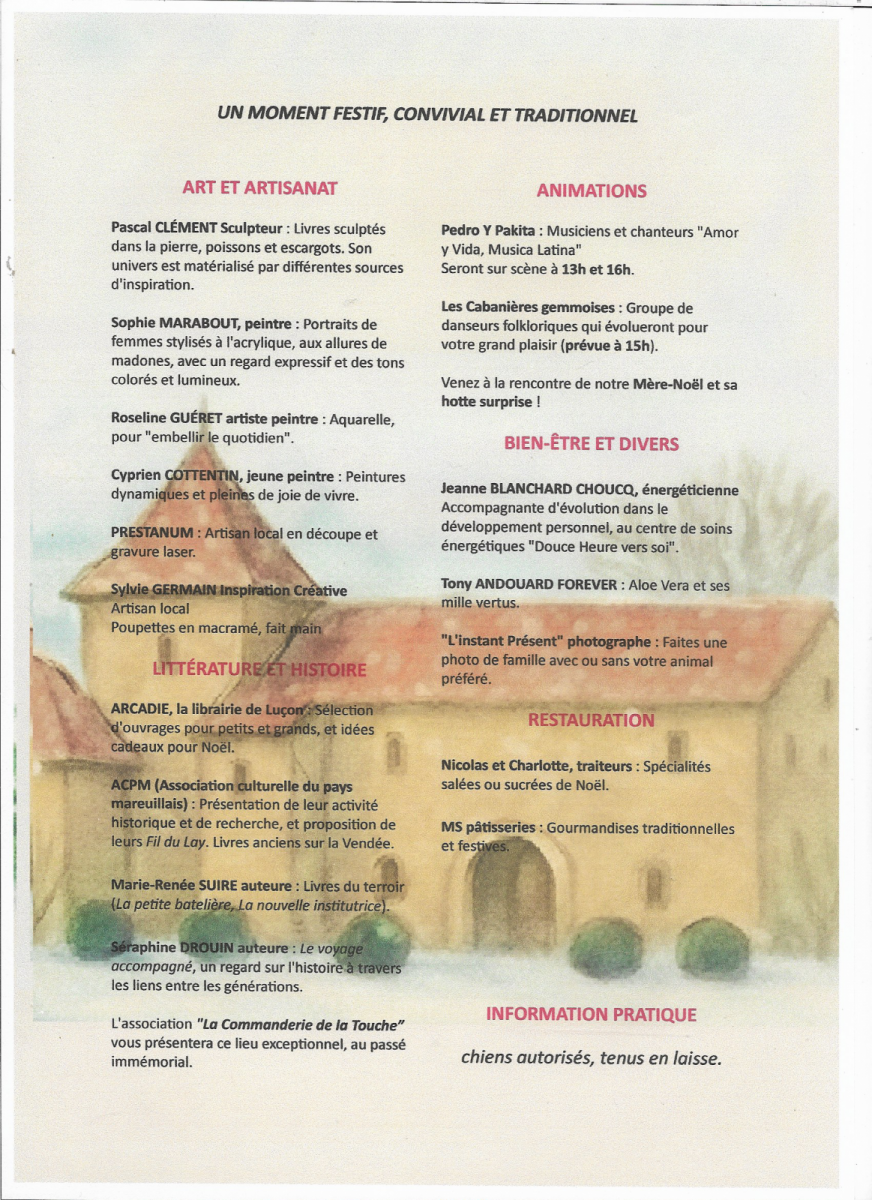 Marché de Noêl_La Réorthe