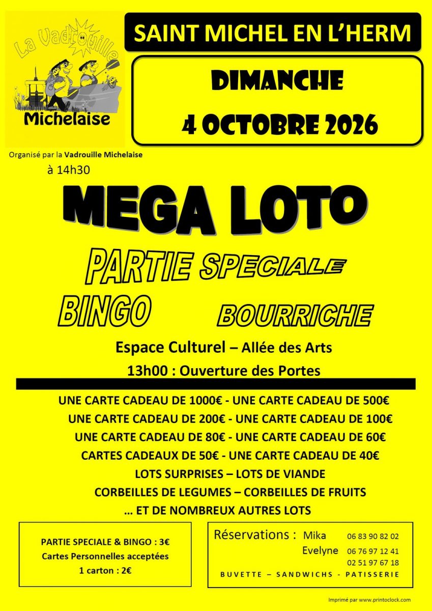 Mega Loto du 4 Octobre 2026