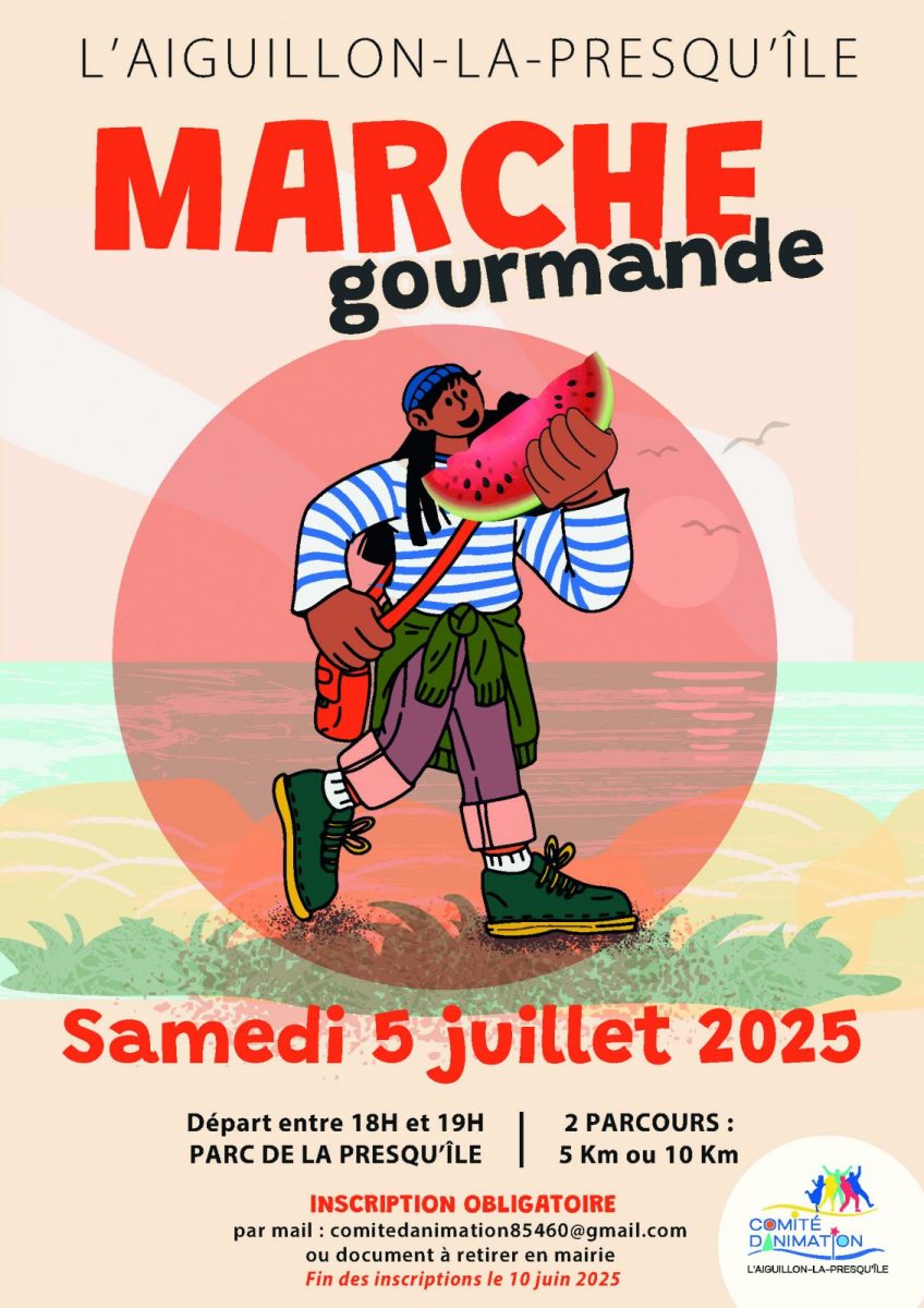 affiche marche gourmande 2025