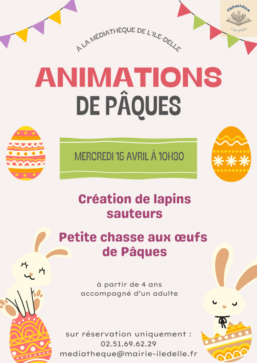 Affiches animations 2026 – avril Pâques